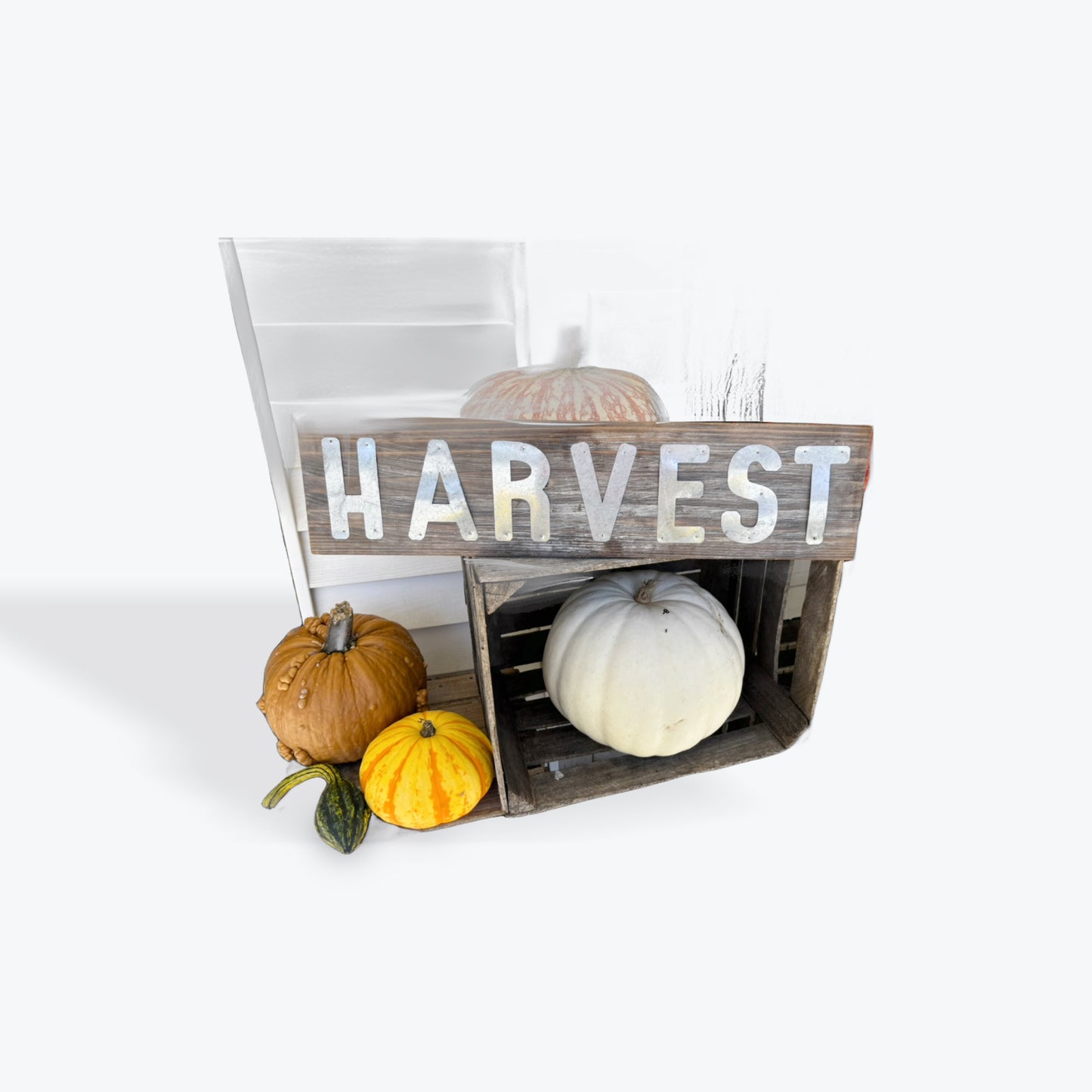 'Harvest' Wood & Metal Pallet